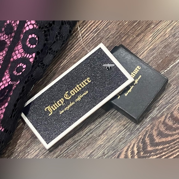 Juicy Couture Pink Pitch Black Victorian Lace Maxi Dress Sz 2 - NWT - Ret. $398 - Picture 11 of 11